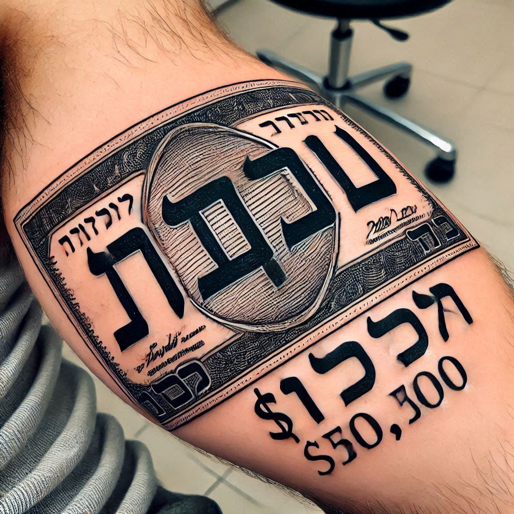 Price Of A Tattoo In Hebrew On Arm קולין ברייס​