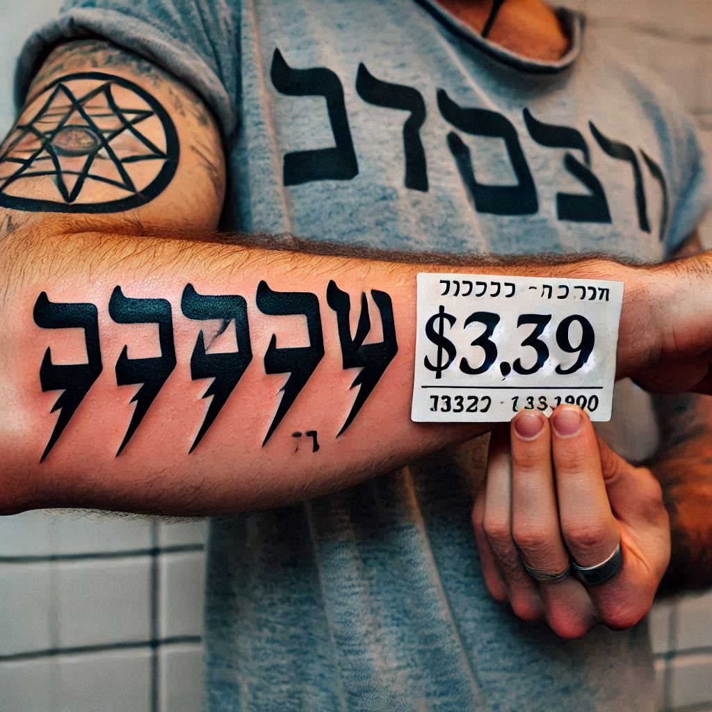 Price Of A Tattoo In Hebrew On Arm קולין ברייס​